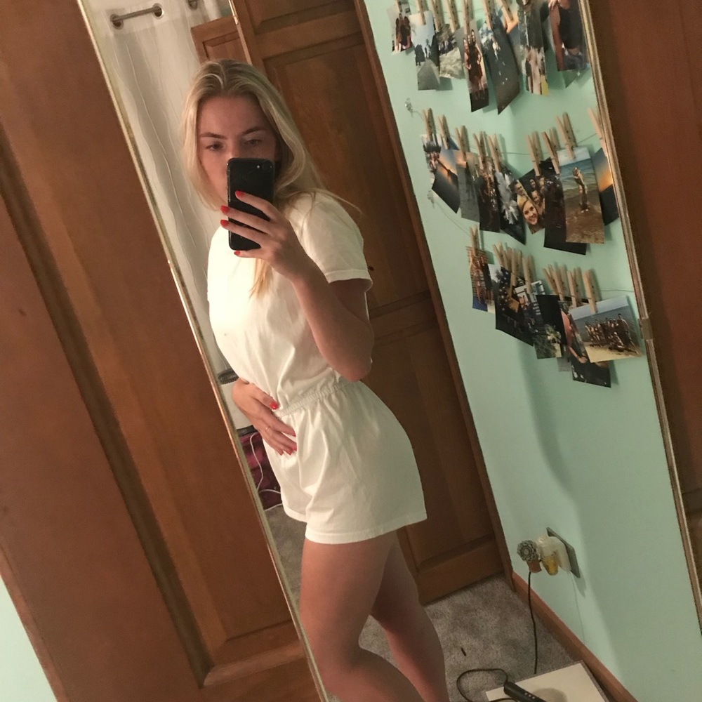 #Reposh White American Apparel Romper